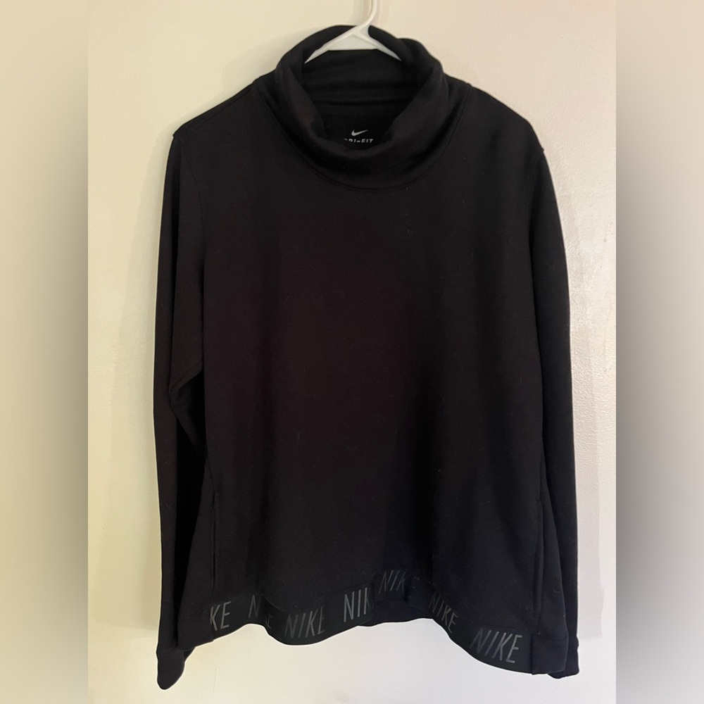Nike Dri Fit Jet Black Turtleneck size XL